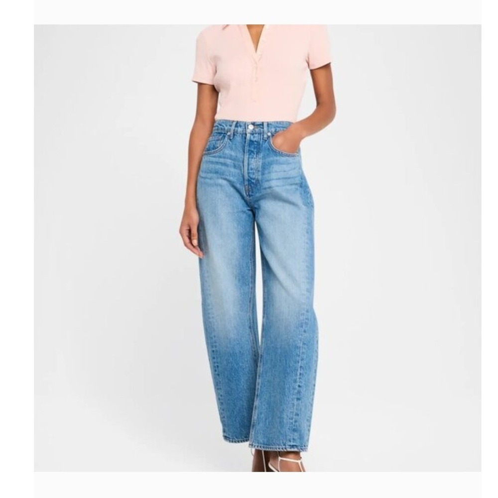 Veronica Beard Light Blue Wide-Leg Jeans